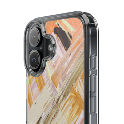 Clear Phone Case – Brush & Bronze