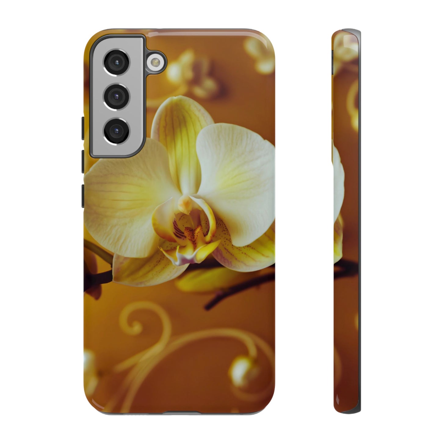 Protective Phone Case – Amber Orchid