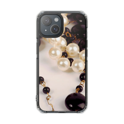 Clear Magnetic Phone Case – Noir Pearl