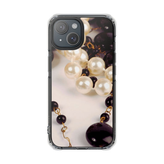 Clear Magnetic Phone Case – Noir Pearl