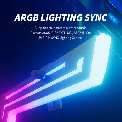UPSIRNE ARGB 5V 3PIN Graphics Card Bracket Adjustable Height ARGB AURA SYNC Computer Graphics Card VGA Bracket