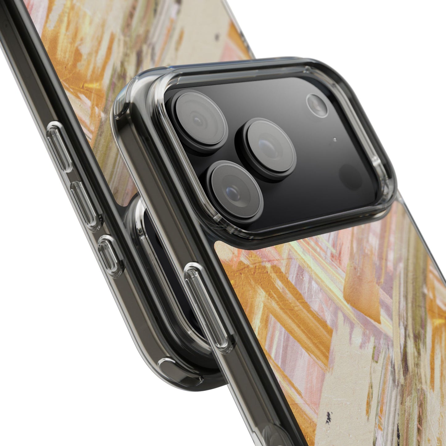Clear Phone Case – Brush & Bronze