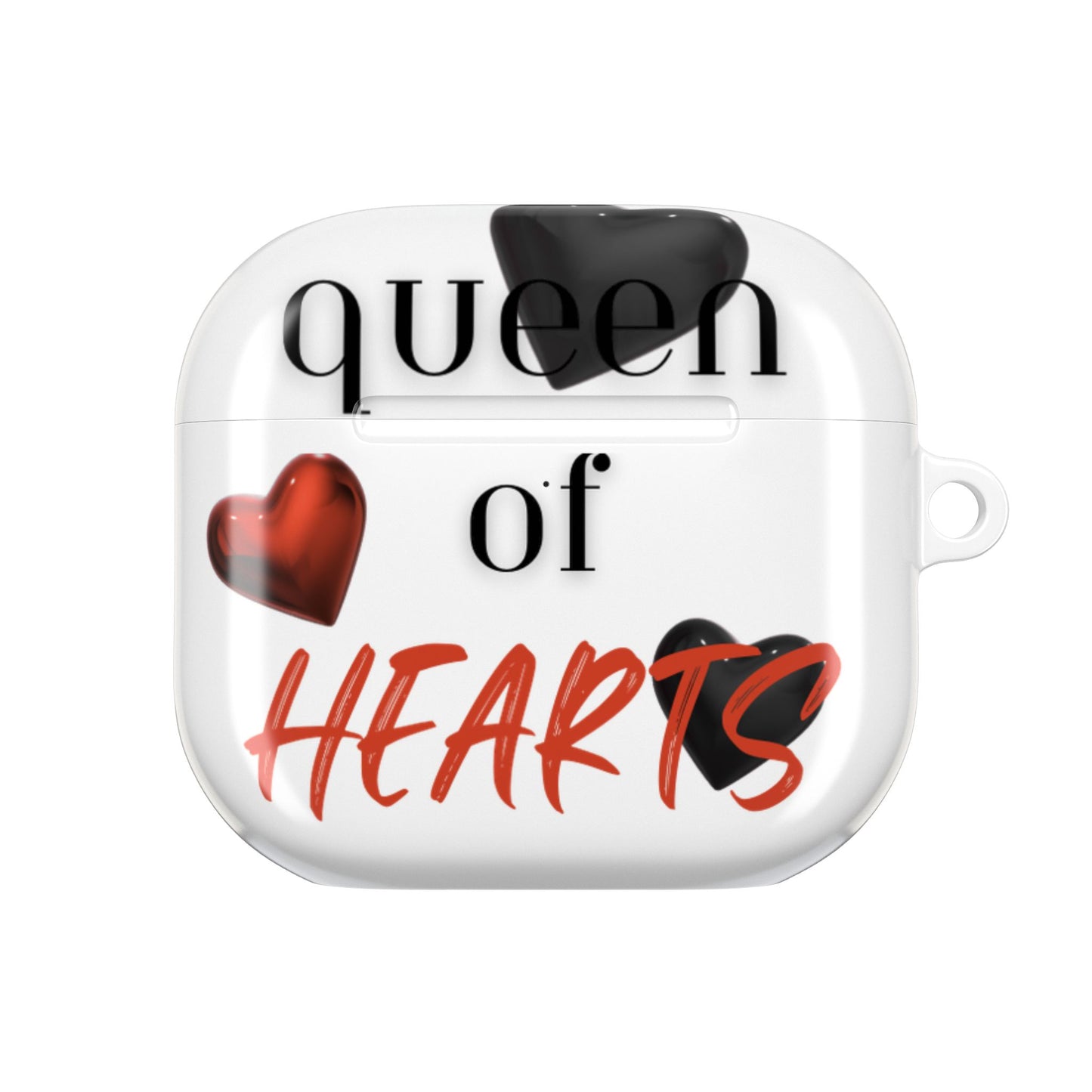 Earbud Case Cover – Queen of Hearts