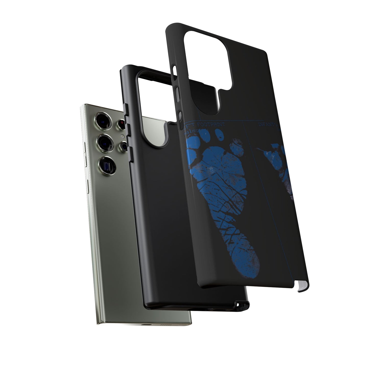Protective Phone Case – Mom’s Little Blue Footprints