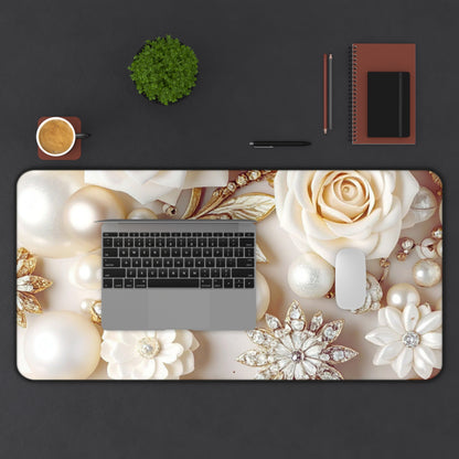 Desk Mat – Ivory Opulence