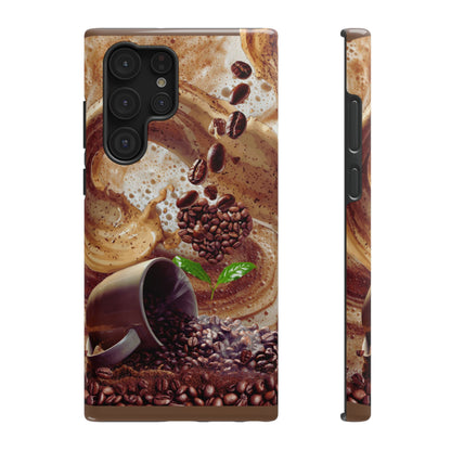Impact-Resistant Phone Case – Love at First Sip – Compatible with iPhone 11–17 & Samsung Galaxy S22–S26 Series