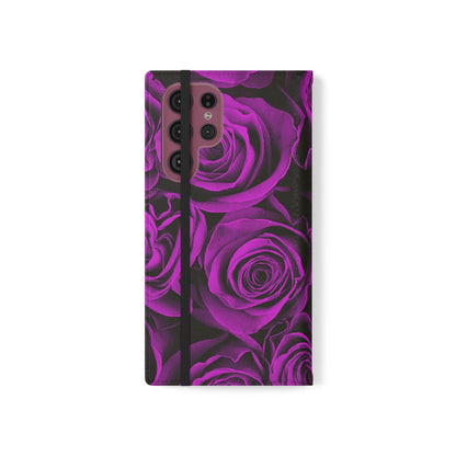 Flip Case – Amethyst Roses