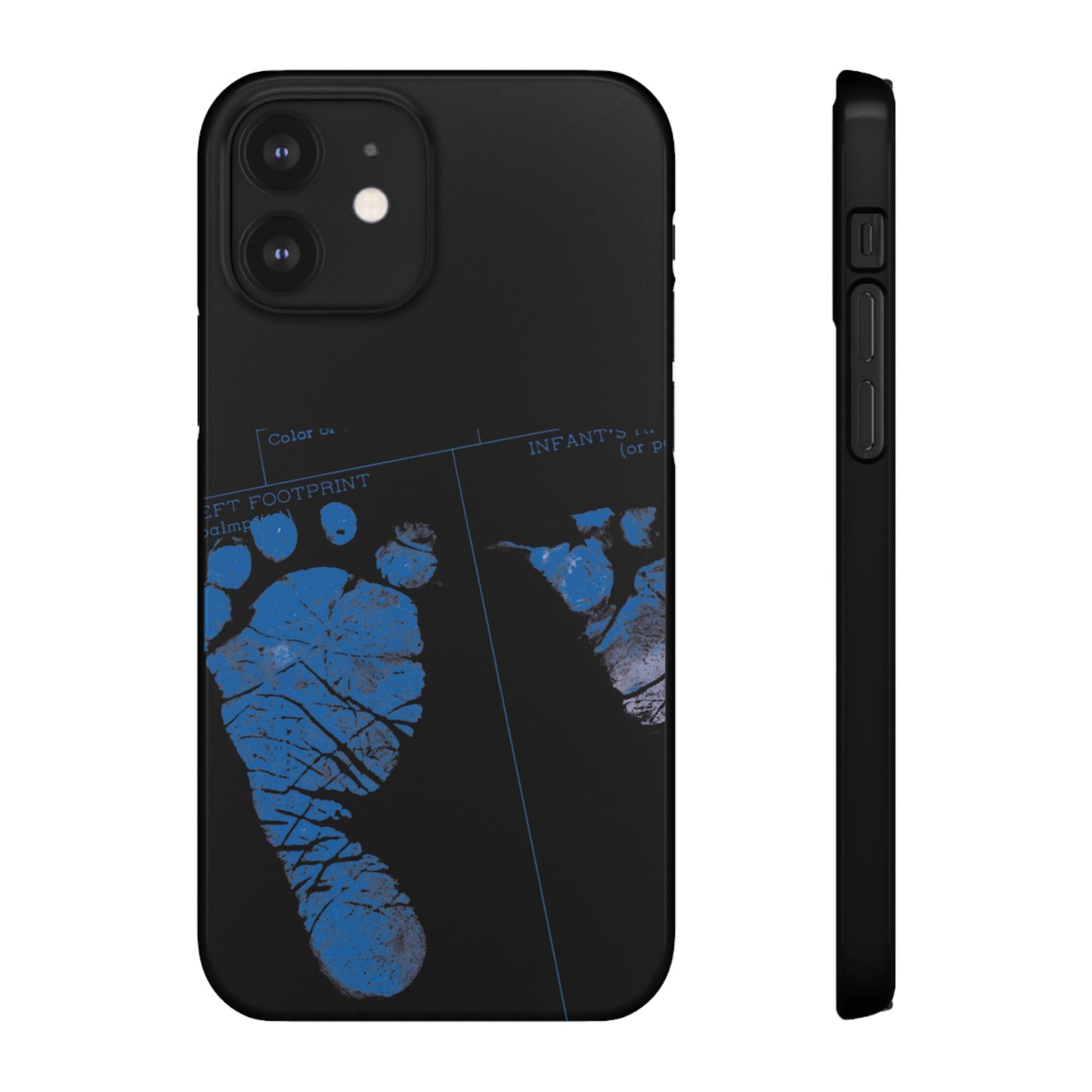 Snap Phone Case – Mom’s Little Blue Footprints