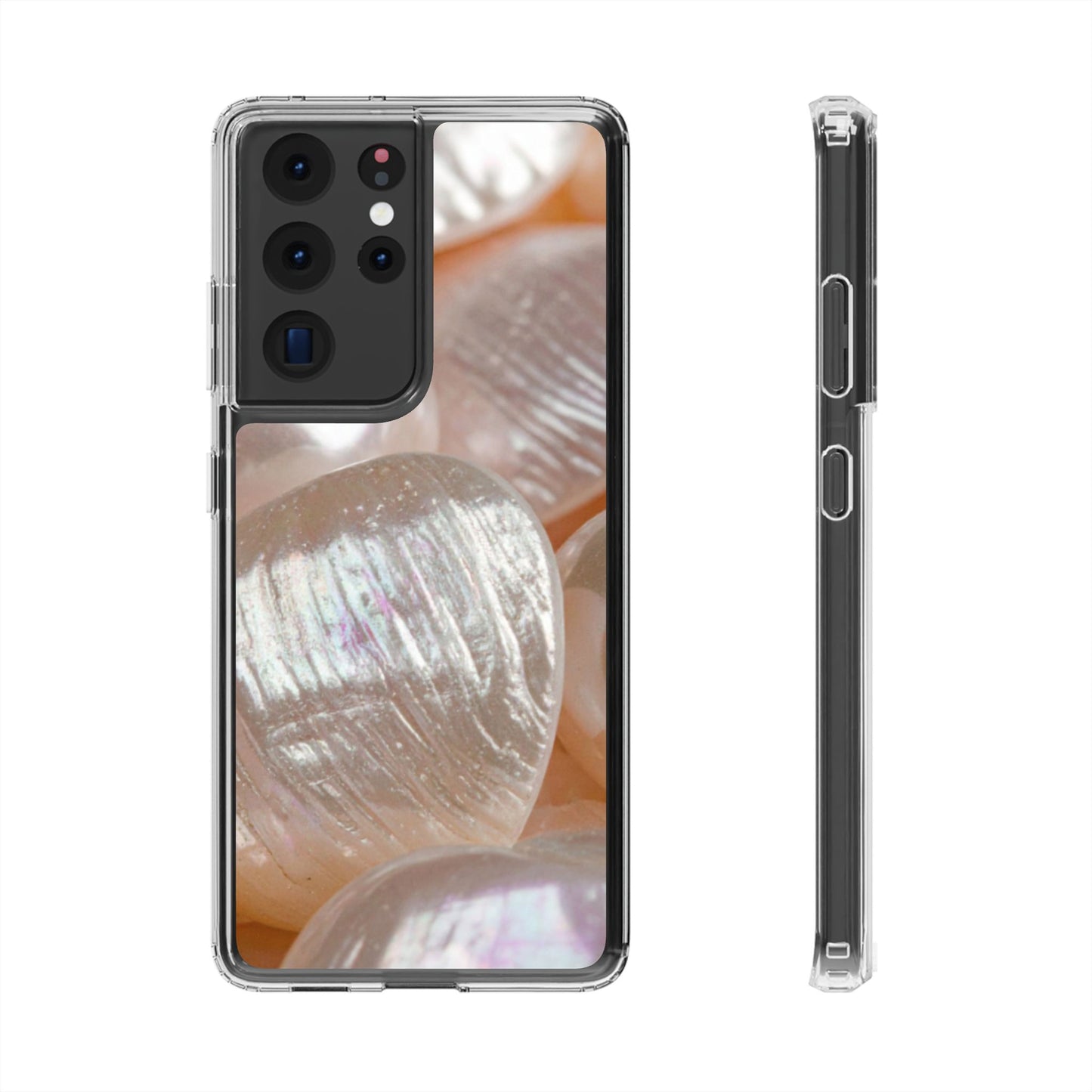 Clear Phone Case – Blush Pearl