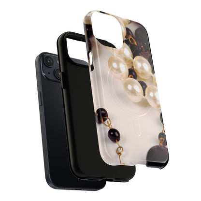 Protective Magnetic Phone Case – Noir Pearl