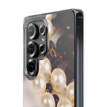 Clear Phone Case – Noir Pearl