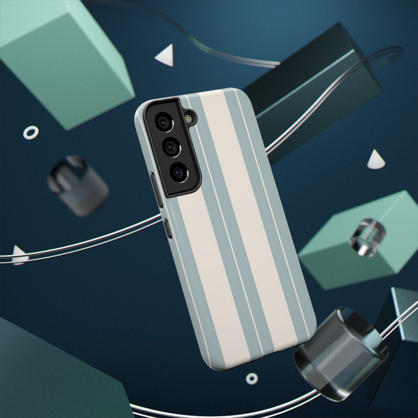 Impact-Resistant Phone Case – Coastal Stripe