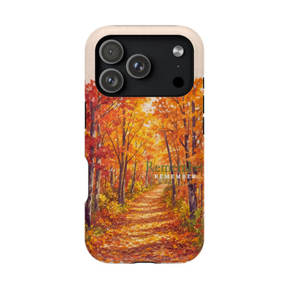 Impact-Resistant Phone Case – Autumn Remembered – Compatible with iPhone 11–17 & Samsung Galaxy S22–S26 Series