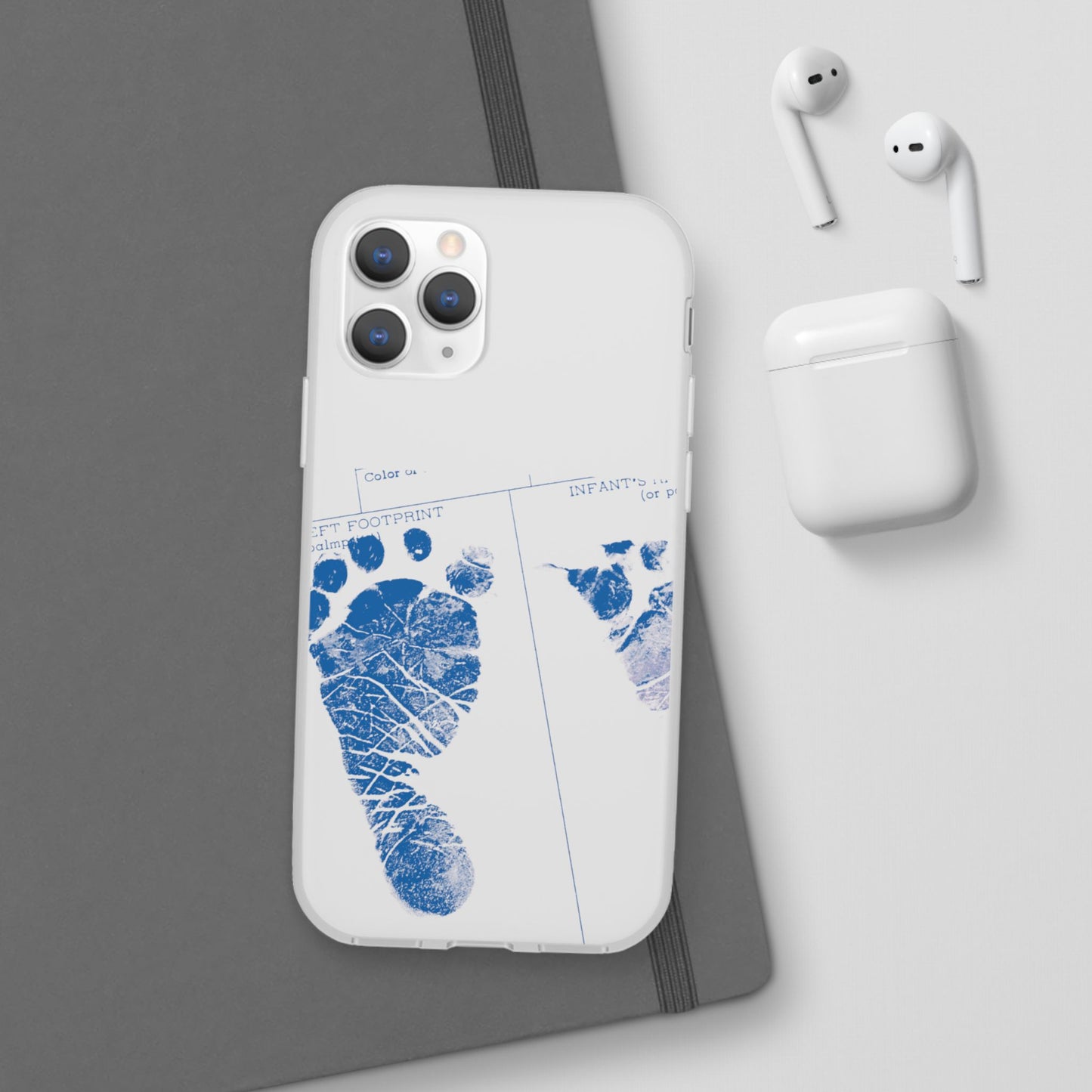 Flexi Case – Mom’s Little Blue Footprints