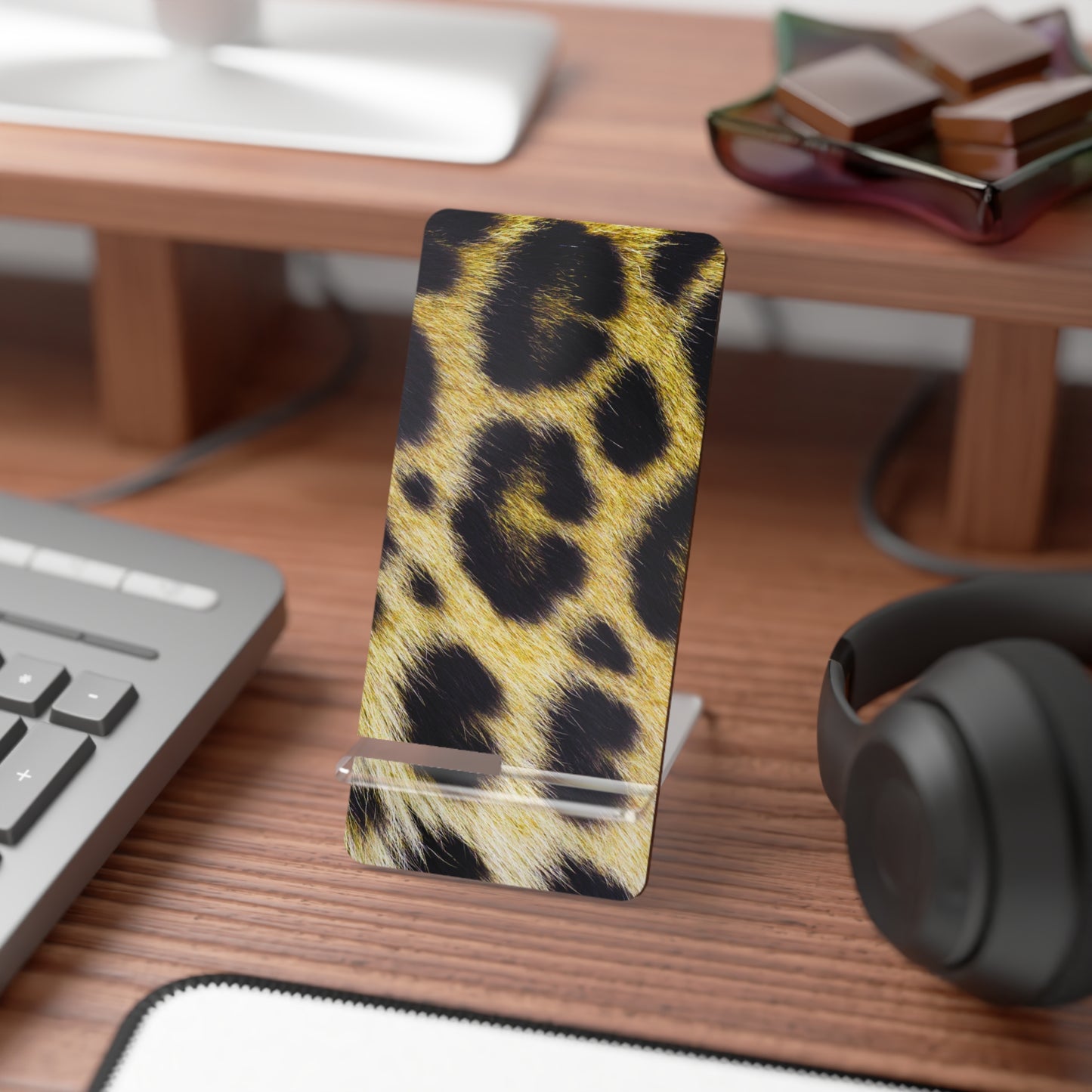 Phone Stand – Leopard Luxe