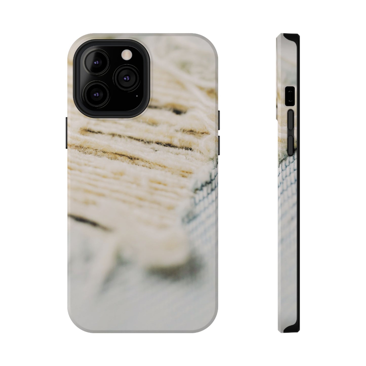 Impact-Resistant Phone Case – Woven Warmth