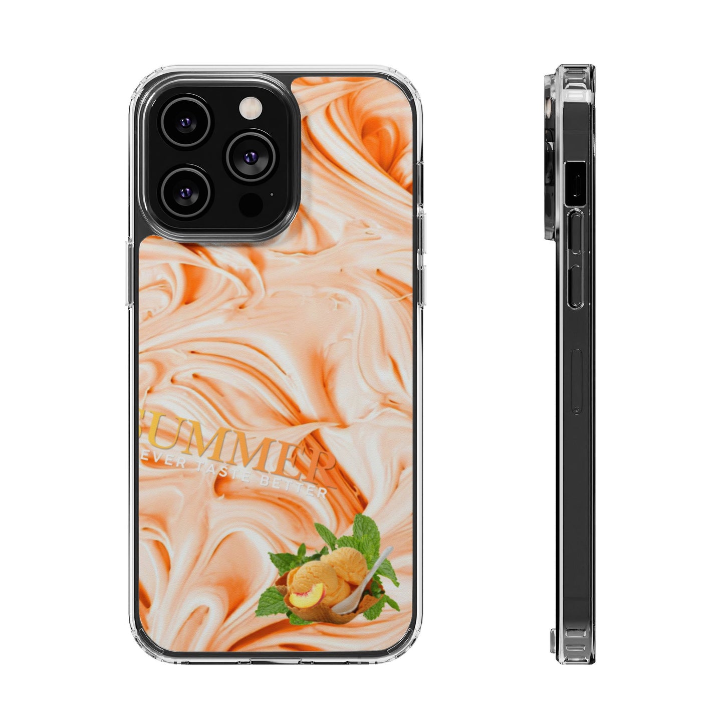 Clear Magnetic Phone Case – Peach Sorbet