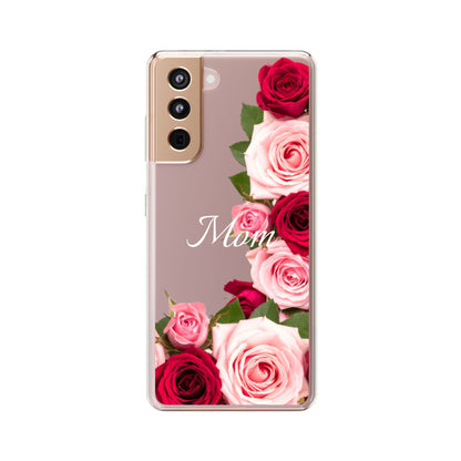 Clear Phone Case – Mom’s Rose Bouquet