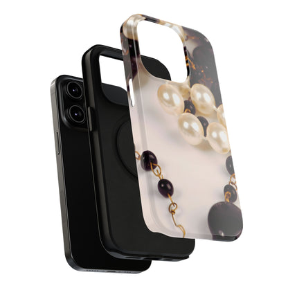 Impact-Resistant Phone Case – Noir Pearl