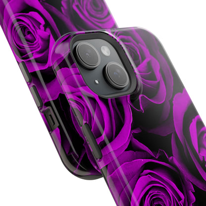 Wireless-Charging Compatible Case – Amethyst Roses