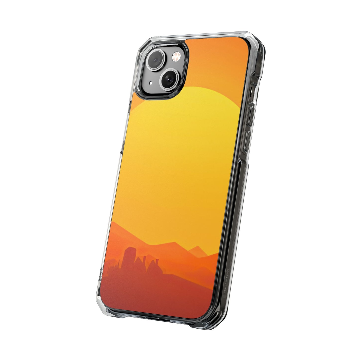 Clear Magnetic Phone Case — Desert Sunrise
