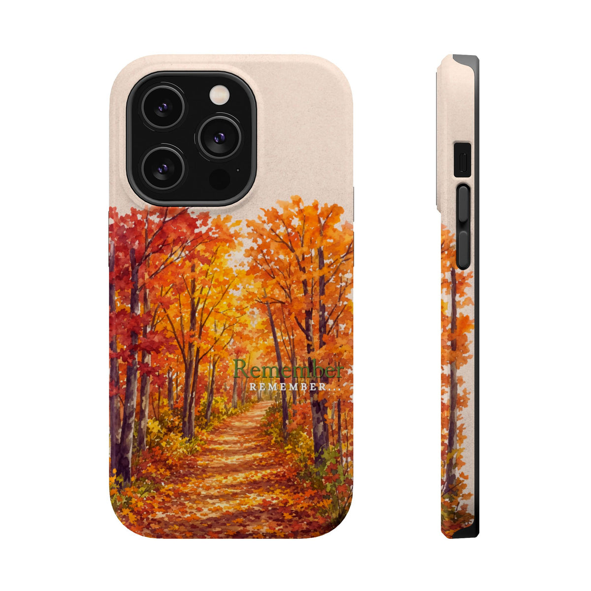 Wireless-Charging Compatible Case – Autumn Remembered – Compatible with iPhone 13–17 & Samsung Galaxy S25–S26 Series