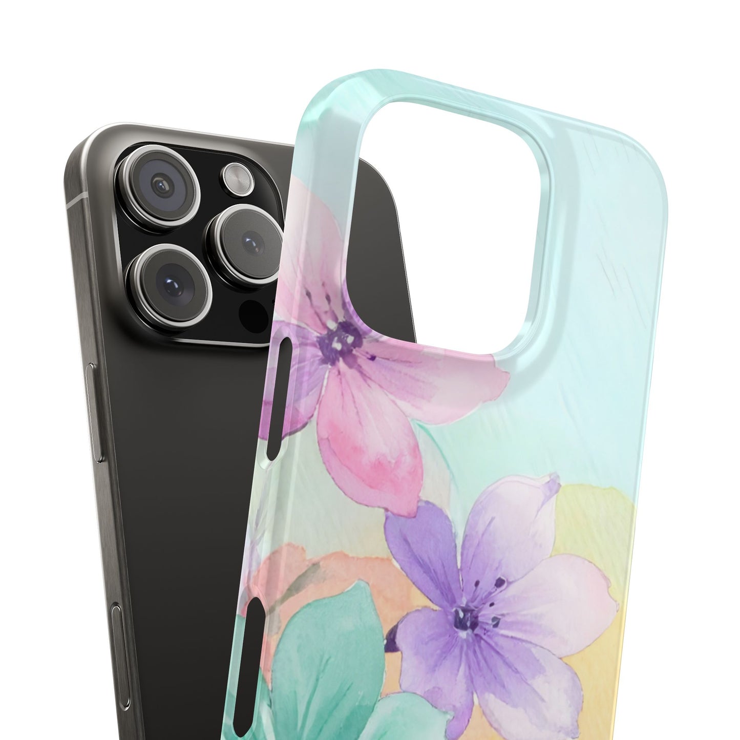 Slim Phone Case – Water Petal