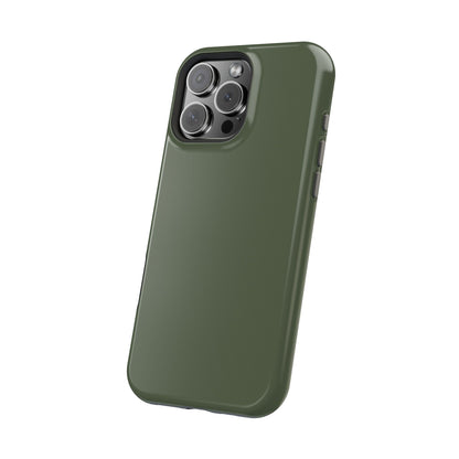 Wireless-Charging Compatible Case – Cabin Green – Compatible with iPhone 13–17 & Samsung Galaxy S25–S26 Series