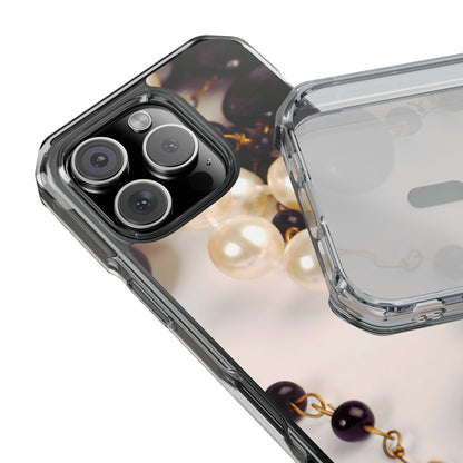 Clear Magnetic Phone Case – Noir Pearl