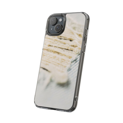 Clear Phone Case – Woven Warmth