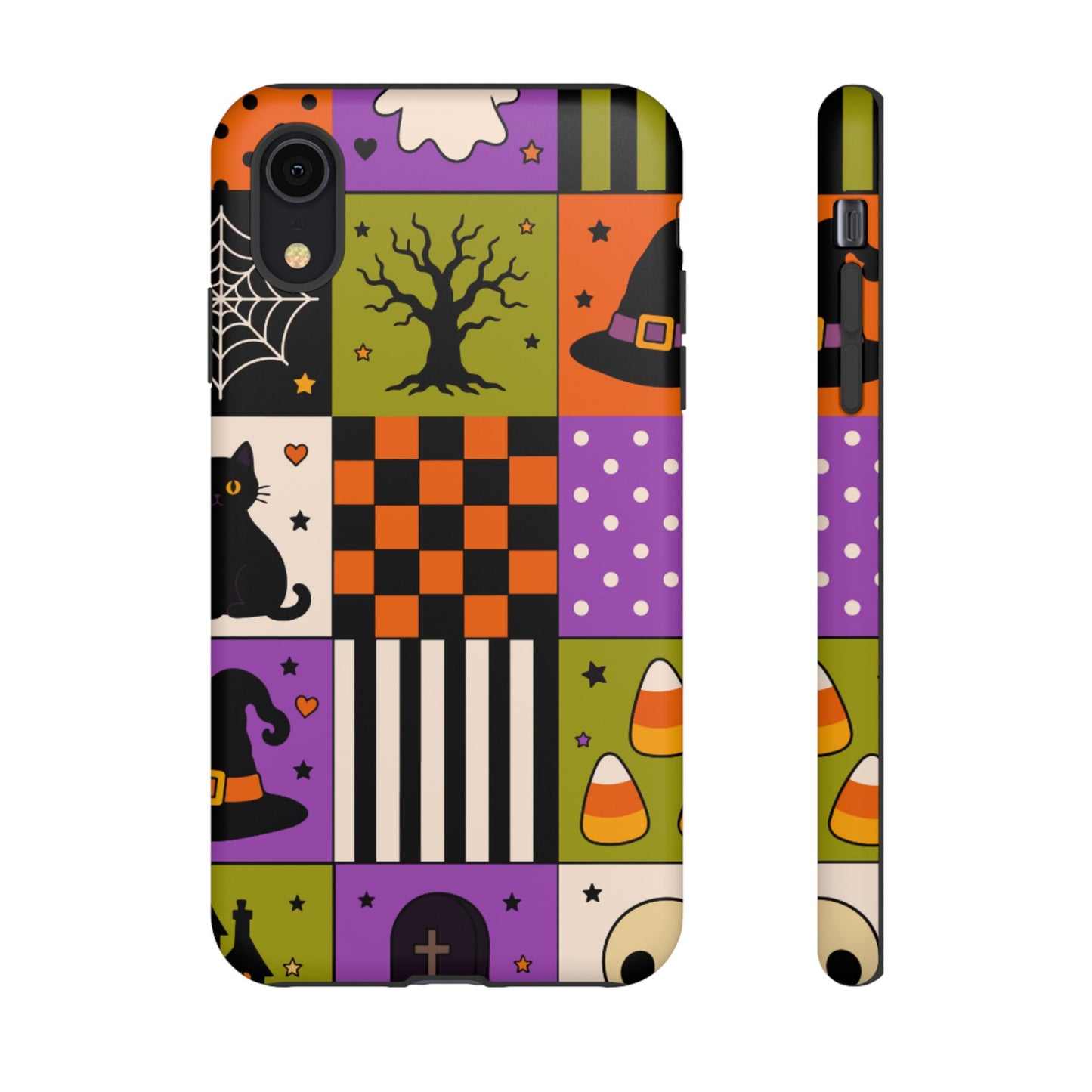 Protective Phone Case – Spooky Patchwork