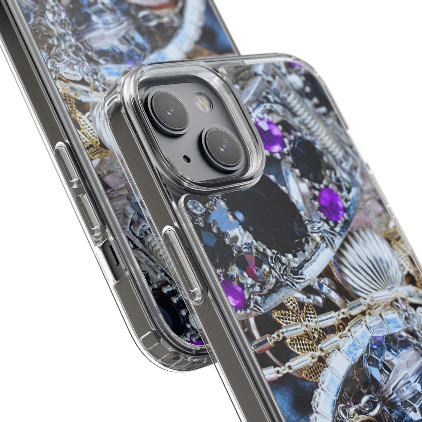 Clear Phone Case – Chrome Jewel