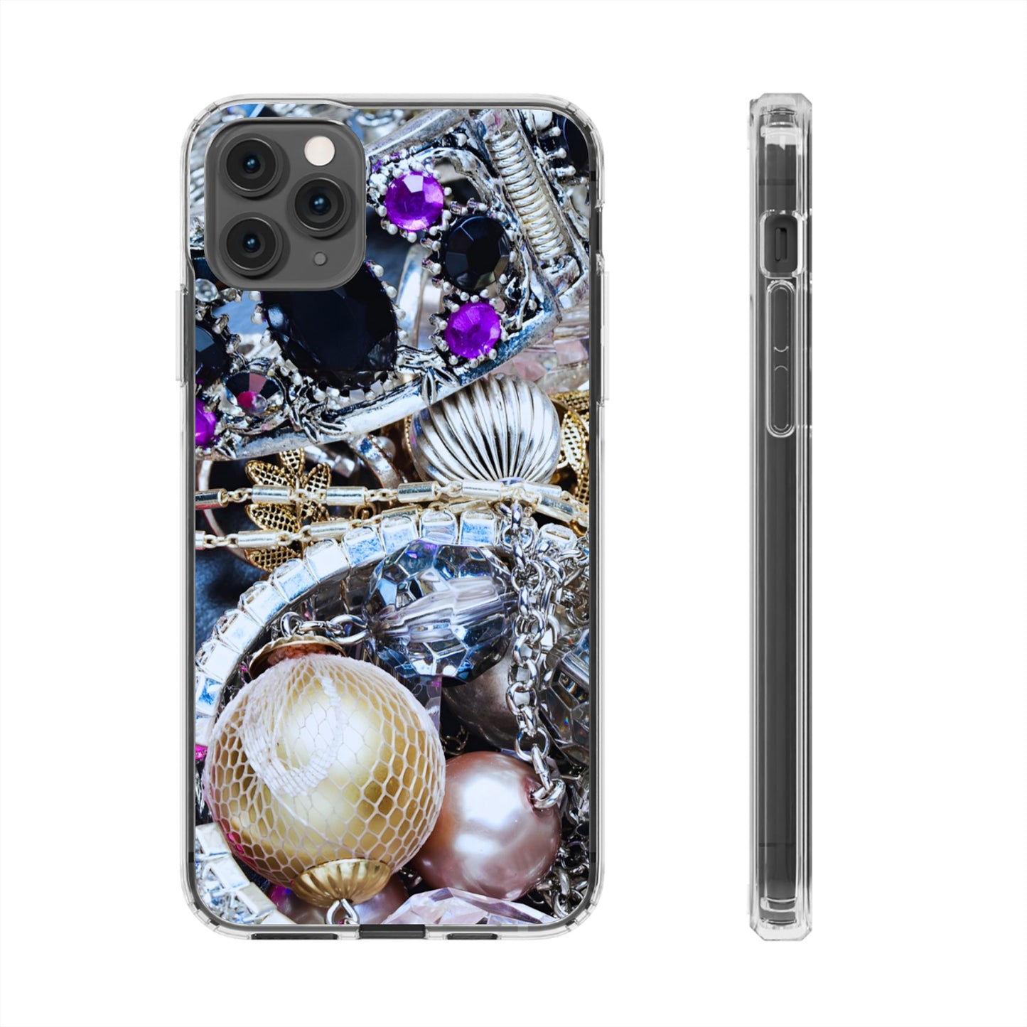 Clear Phone Case – Chrome Jewel