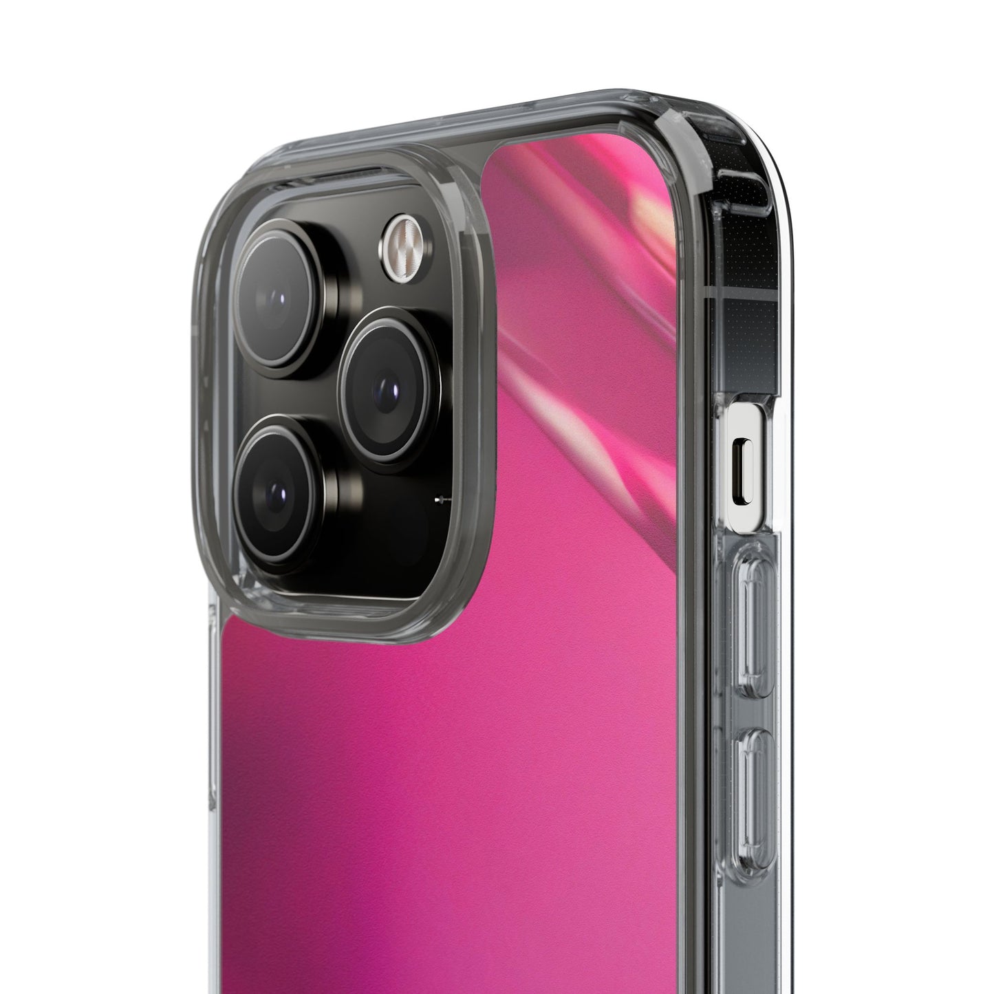 Clear Phone Case – Magenta Motion