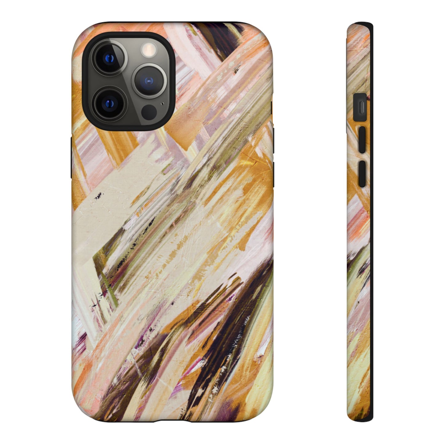 Protective Phone Case – Brush & Bronze