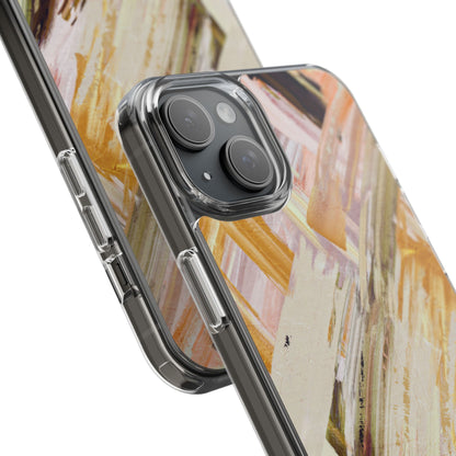 Clear Phone Case – Brush & Bronze