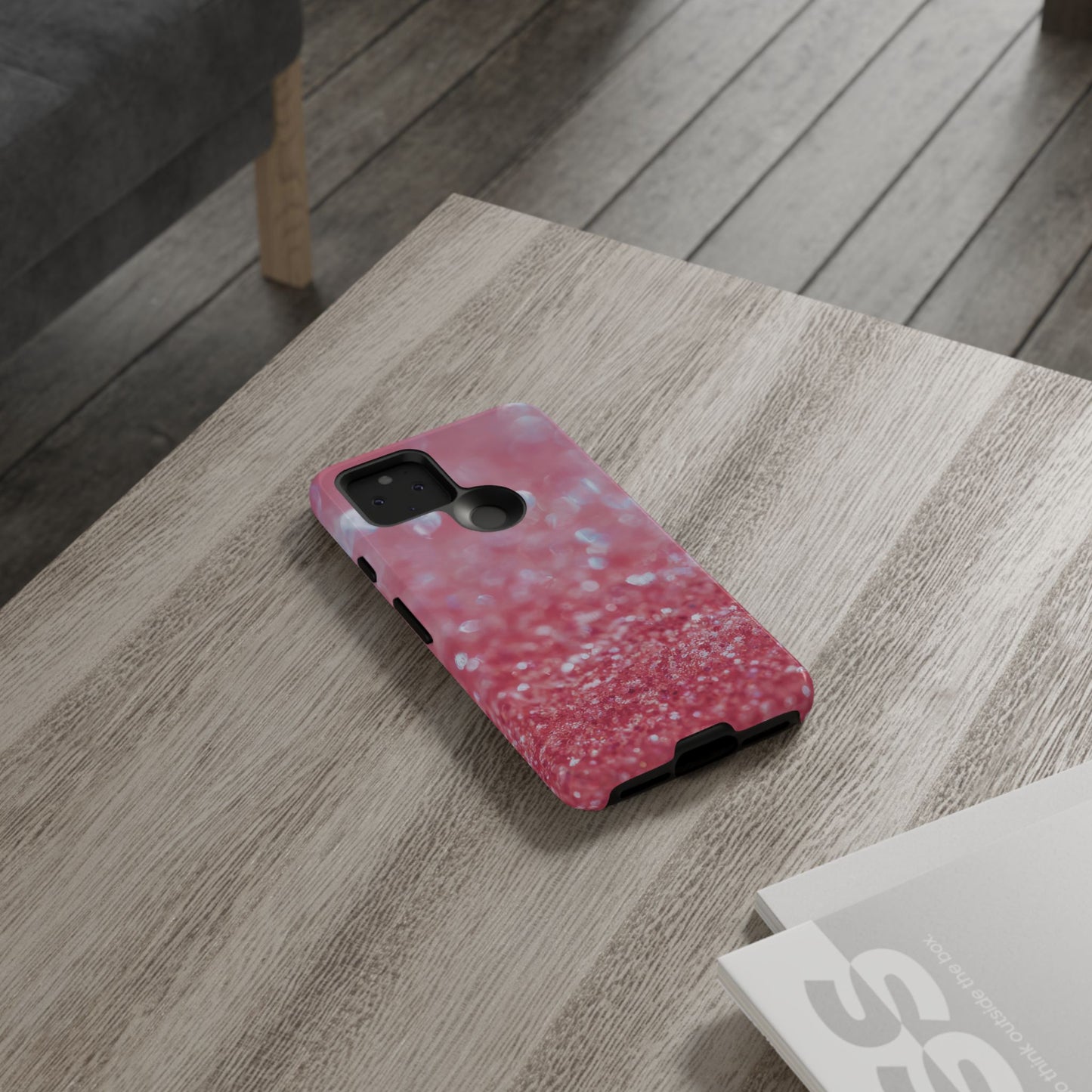 Protective Phone Case – Rosé Sparkle