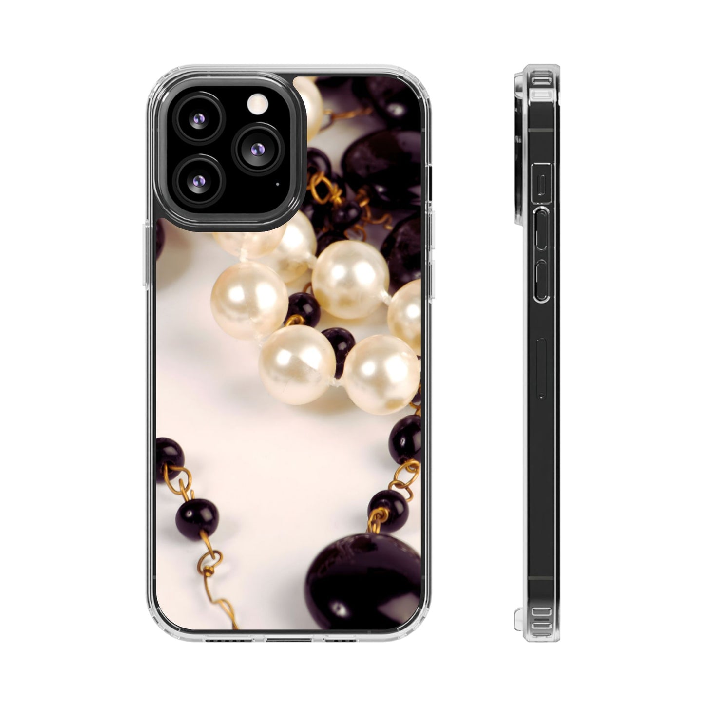 Clear Magnetic Phone Case – Noir Pearl