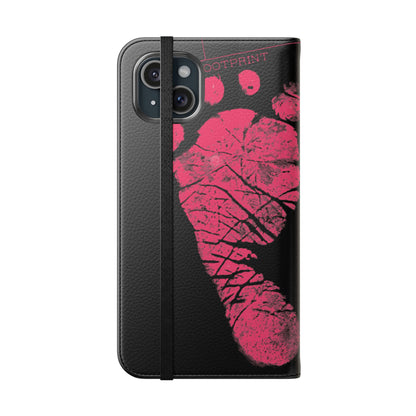 Flip Case – Mom’s Little Pink Footprints