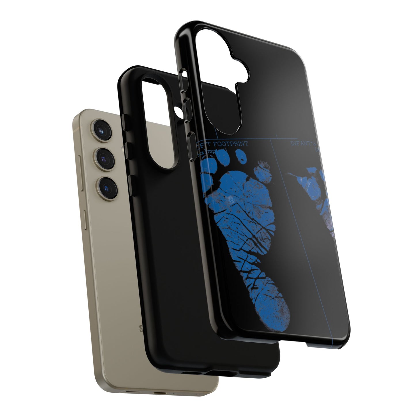 Protective Phone Case – Mom’s Little Blue Footprints