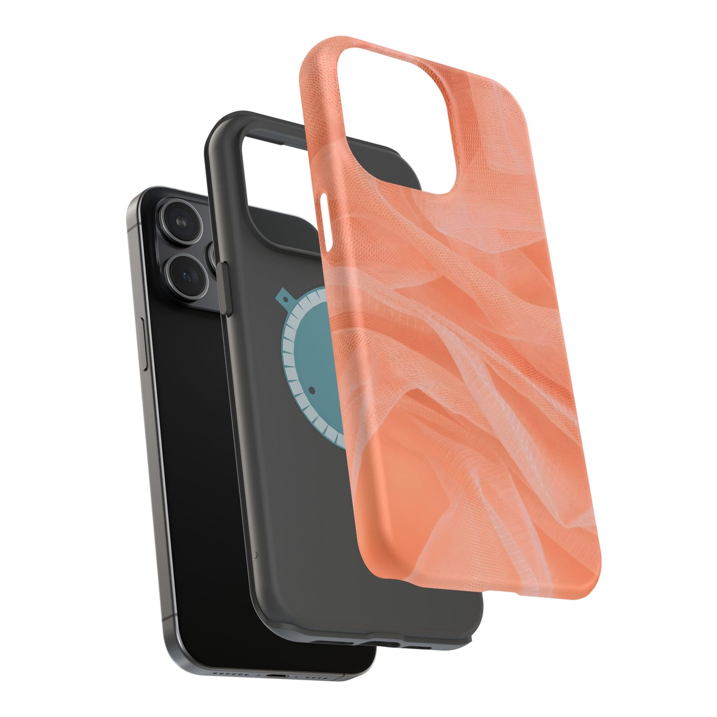 Wireless-Charging Compatible Case – Coral Veil