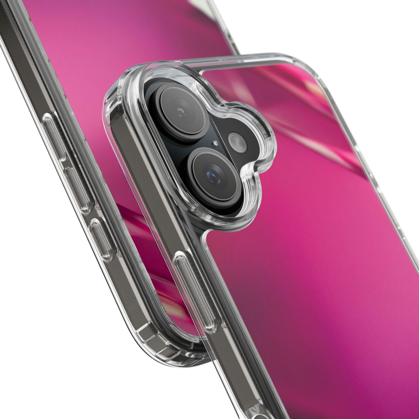 Clear Phone Case – Magenta Motion