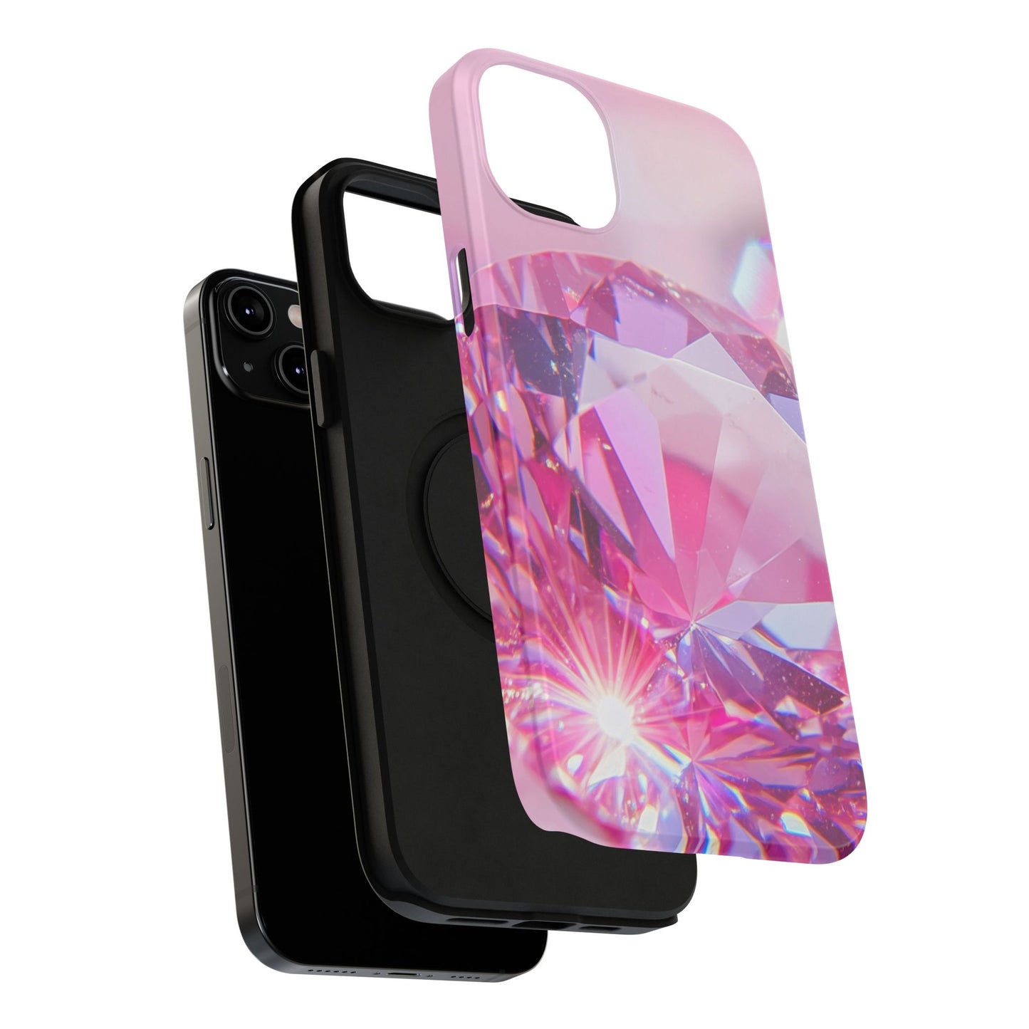 Impact-Resistant Phone Case – Pink Ice