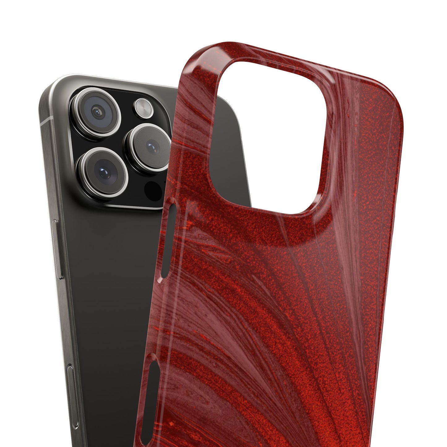 Slim Phone Case — Crimson Current