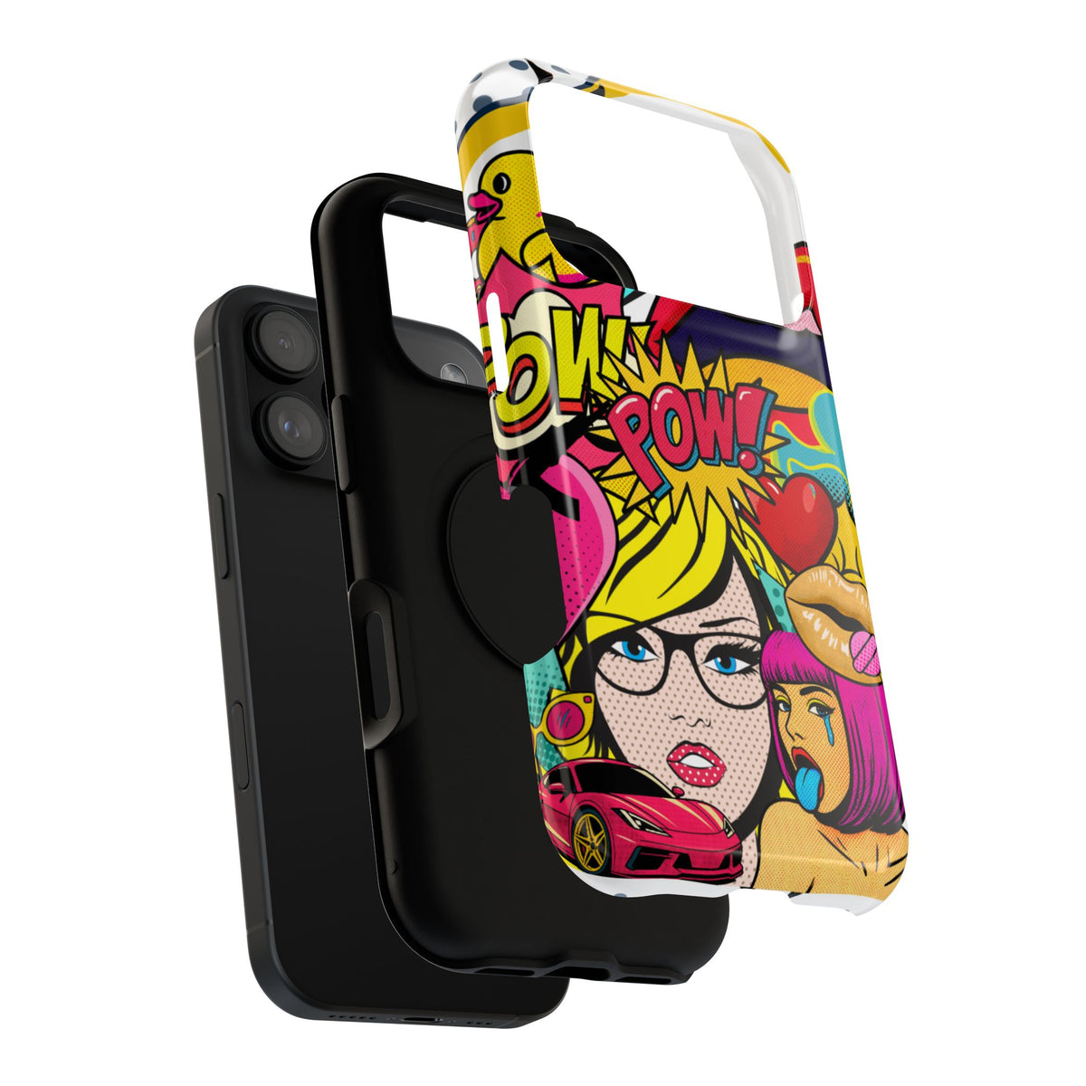 Impact-Resistant Phone Case – Pop Off – Compatible with iPhone 11–17 & Samsung Galaxy S22–S26 Series