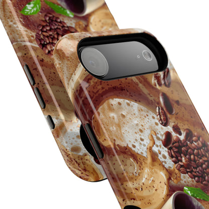 Impact-Resistant Phone Case – Love at First Sip – Compatible with iPhone 11–17 & Samsung Galaxy S22–S26 Series
