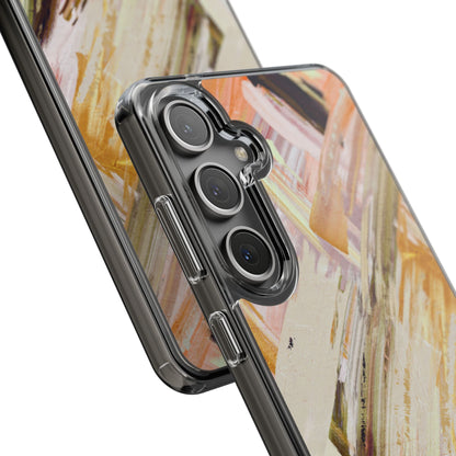 Clear Phone Case – Brush & Bronze