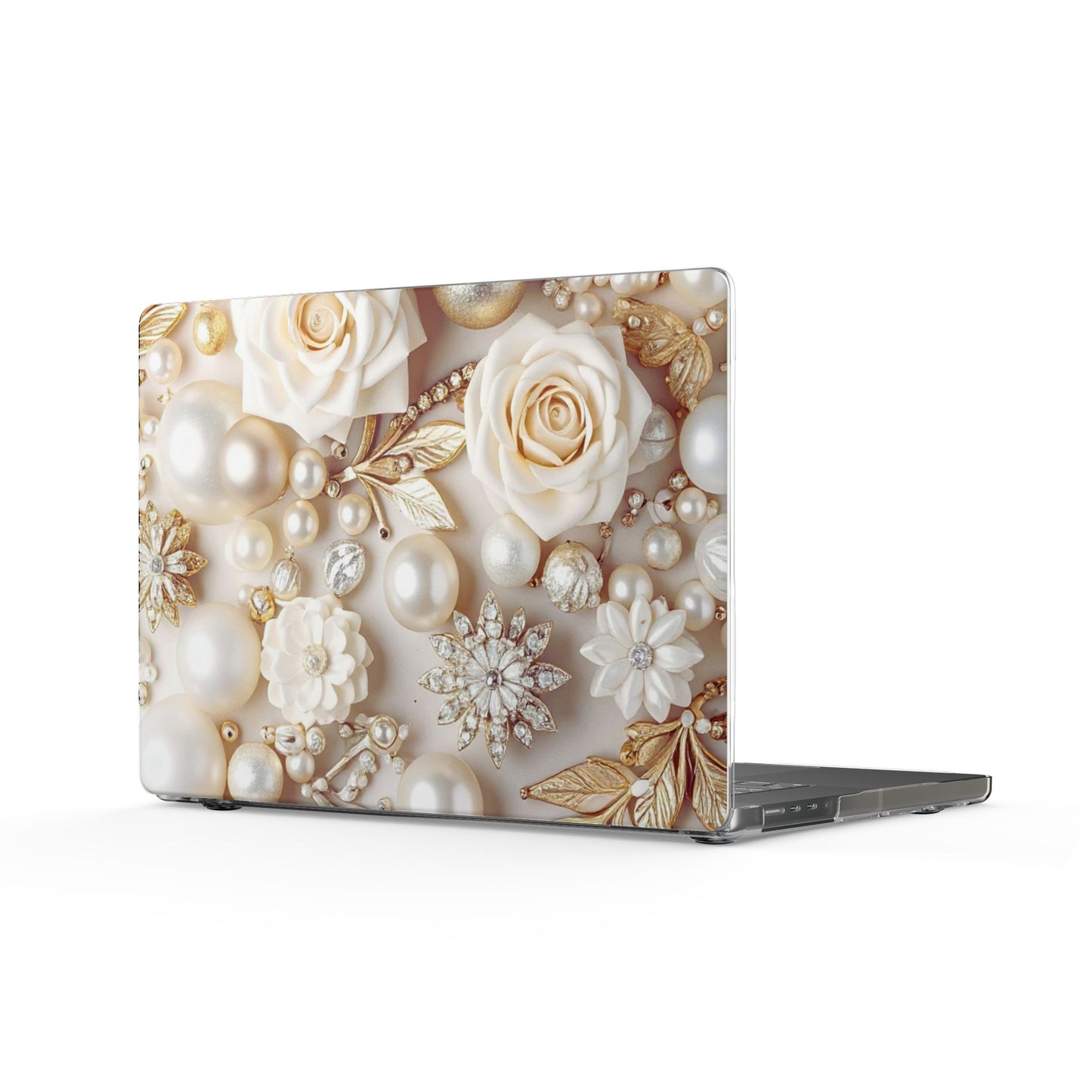 Clear Laptop Case – Ivory Opulence