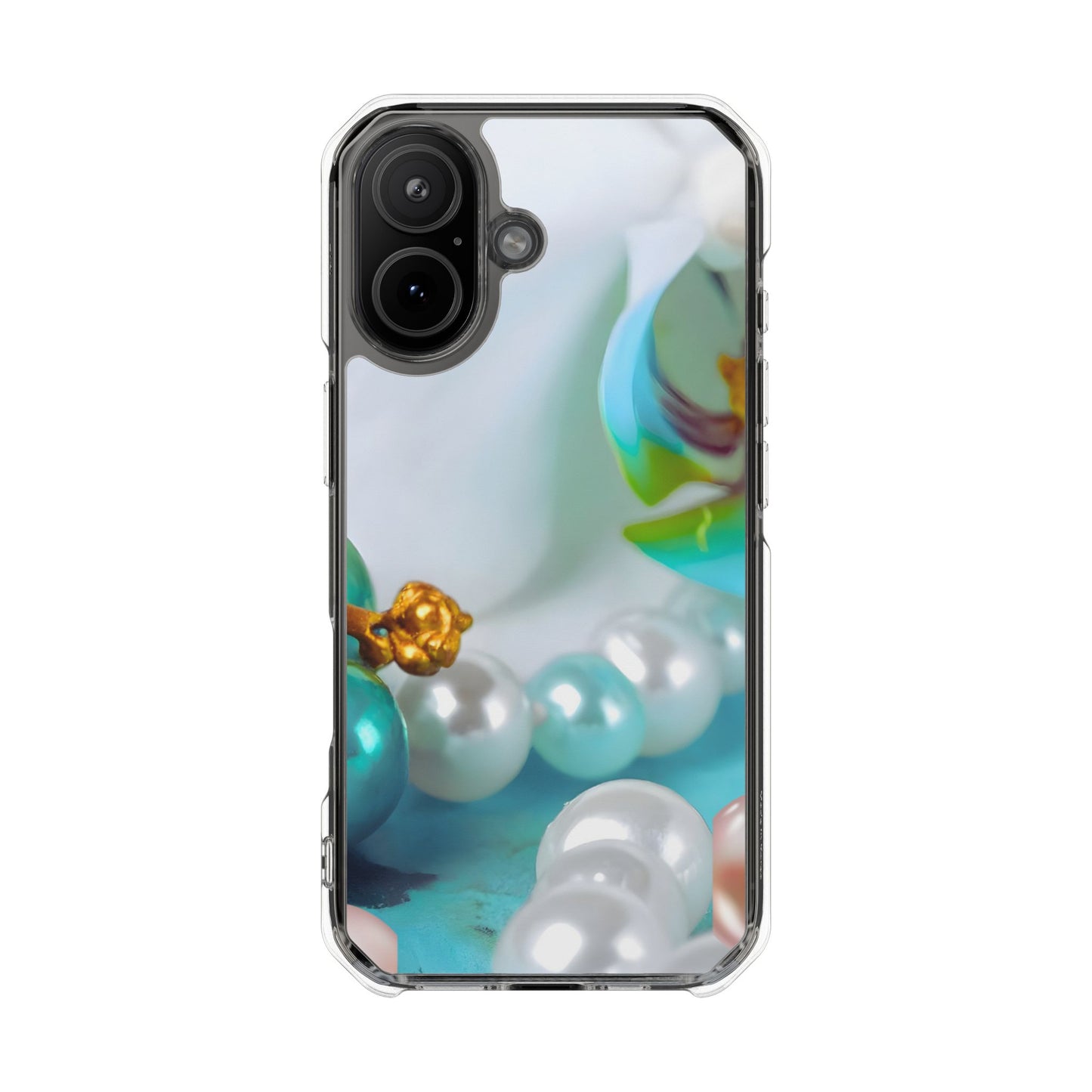 Clear Magnetic Phone Case – Mermaid's Pearl