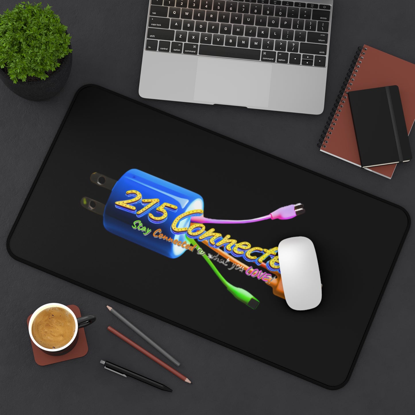 Neoprene Desk Mat – Smooth Non-Slip Surface with 215 Connected Official Logo